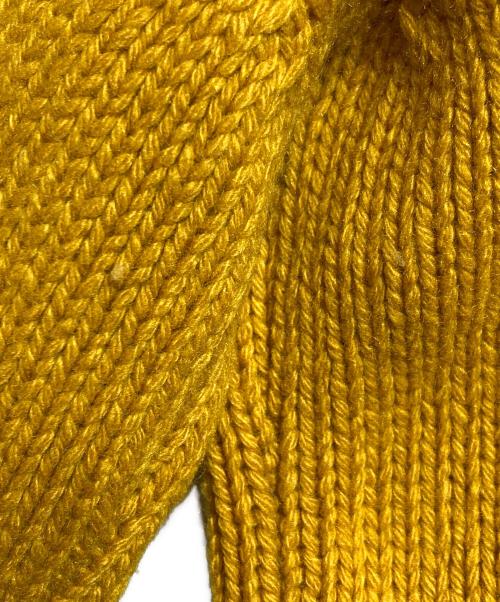 nomiamo（ノミアモ）NOMIAMO (ノミアモ) カシミヤミドルゲージニット イエロー サイズ:Mの古着・服飾アイテム