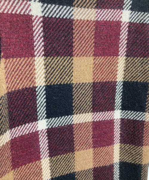 BLUE LABEL CRESTBRIDGE（ブルーレーベルクレストブリッジ）BLUE LABEL CRESTBRIDGE (ブルーレーベルクレストブリッジ) チェックジャカードニットワンピース ブラウン サイズ:38の古着・服飾アイテム