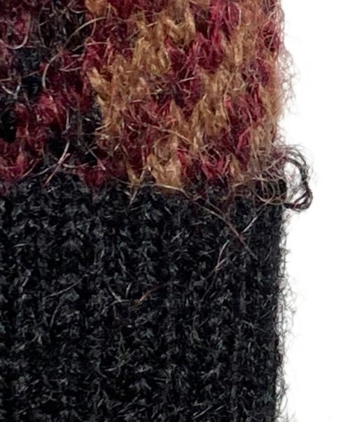 BLUE LABEL CRESTBRIDGE（ブルーレーベルクレストブリッジ）BLUE LABEL CRESTBRIDGE (ブルーレーベルクレストブリッジ) チェックジャカードニットワンピース ブラウン サイズ:38の古着・服飾アイテム