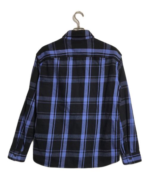 RATS（ラッツ）RATS (ラッツ) BLUE CHECK SHIRT ブラック×ブルー サイズ:Lの古着・服飾アイテム
