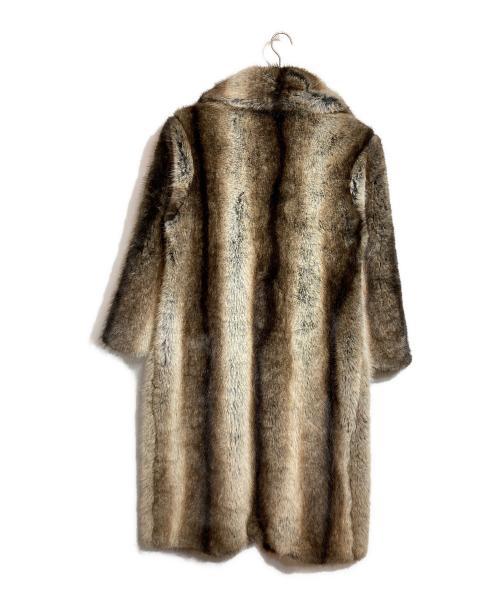 Jaded London（ジェイデッドロンドン）Jaded London (ジェイデッドロンドン) Agyness Brown Faux Fur Coat ブラウン サイズ:S-Mの古着・服飾アイテム