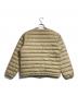 DANTON (ダントン) ノーカラーダウンジャケット ベージュ サイズ:XL：14000円