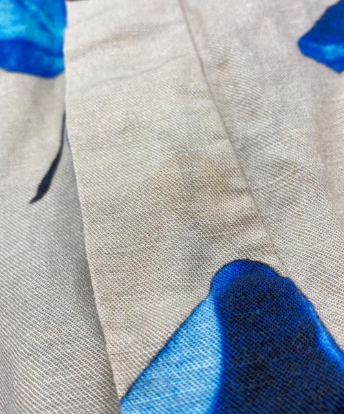 PAUL SMITH（ポールスミス）PAUL SMITH (ポールスミス) ローズアロハシャツ ブルー×ベージュ サイズ:Lの古着・服飾アイテム