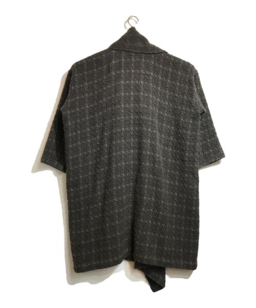 ISSEY MIYAKE PERMANENTE（イッセイミヤケ ペルマネンテ）ISSEY MIYAKE PERMANENTE (イッセイミヤケ ペルマネンテ) ツイードラップコート グレー サイズ:Mの古着・服飾アイテム
