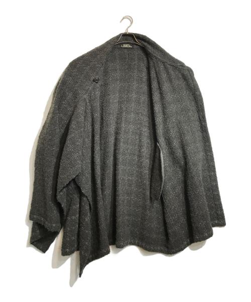 ISSEY MIYAKE PERMANENTE（イッセイミヤケ ペルマネンテ）ISSEY MIYAKE PERMANENTE (イッセイミヤケ ペルマネンテ) ツイードラップコート グレー サイズ:Mの古着・服飾アイテム