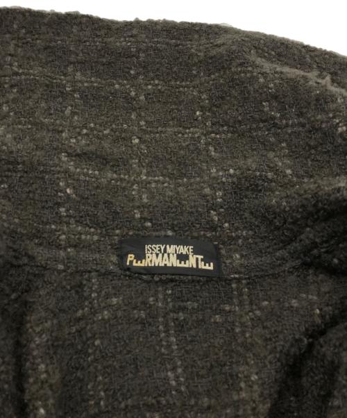 ISSEY MIYAKE PERMANENTE（イッセイミヤケ ペルマネンテ）ISSEY MIYAKE PERMANENTE (イッセイミヤケ ペルマネンテ) ツイードラップコート グレー サイズ:Mの古着・服飾アイテム