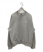 stussyステューシー）の古着「Stock Logoスウェット」｜グレー