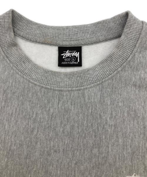 stussy（ステューシー）stussy (ステューシー) Stock Logoスウェット グレー サイズ:Lの古着・服飾アイテム