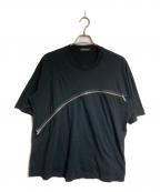 UNDERCOVERアンダーカバー）の古着「ジップデザインカットソー」｜ブラック