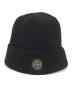STONE ISLAND（ストーンアイランド）の古着「Compass Logo Knit Cap」｜ブラック