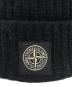 STONE ISLAND (ストーンアイランド) Compass Logo Knit Cap ブラック：10000円