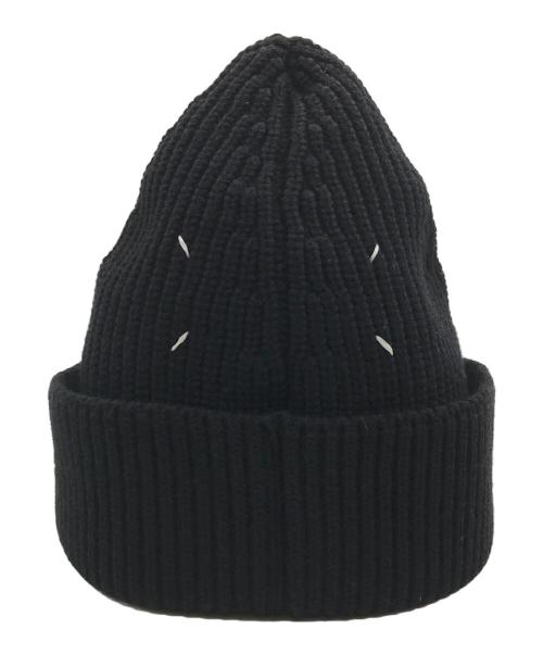 Maison Margiela（メゾンマルジェラ）Maison Margiela (メゾンマルジェラ) 4ステッチ ニットキャップ ブラック サイズ:Lの古着・服飾アイテム