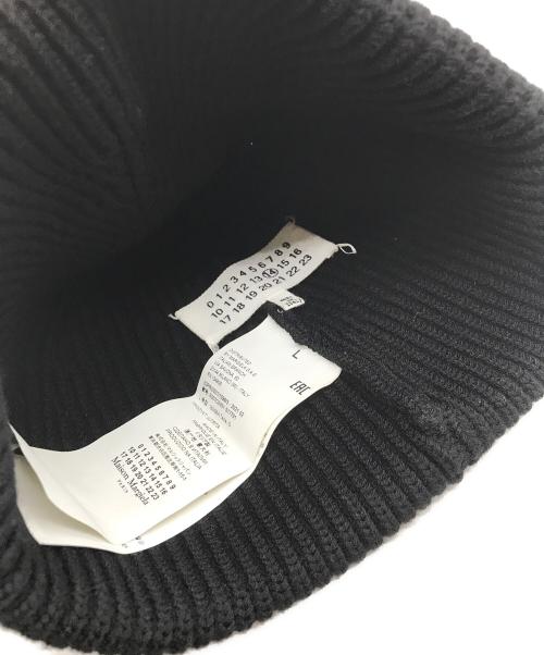 Maison Margiela（メゾンマルジェラ）Maison Margiela (メゾンマルジェラ) 4ステッチ ニットキャップ ブラック サイズ:Lの古着・服飾アイテム
