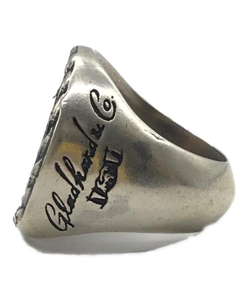 GLAD HAND（グラッドハンド）GLAD HAND (グラッドハンド) コインリング シルバー×ブラウン サイズ:15号の古着・服飾アイテム