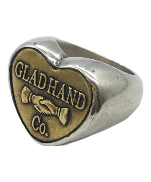 GLAD HAND（グラッドハンド）GLAD HAND (グラッドハンド) ハートモチーフリング シルバー×ゴールド サイズ:16号の古着・服飾アイテム