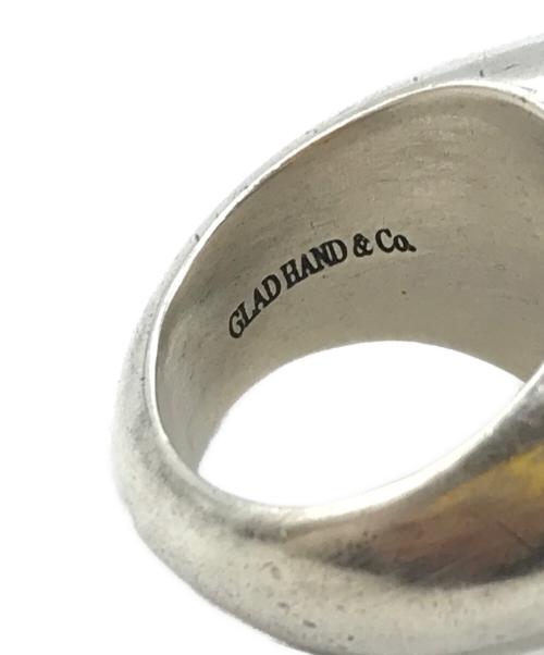 GLAD HAND（グラッドハンド）GLAD HAND (グラッドハンド) ハートモチーフリング シルバー×ゴールド サイズ:16号の古着・服飾アイテム