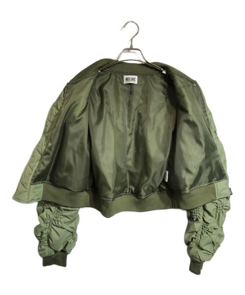 mixxdavid（ミックスデイビット）mixxdavid (ミックスデイビット) スモッキングショート MA-1 カーキ サイズ:Freeの古着・服飾アイテム