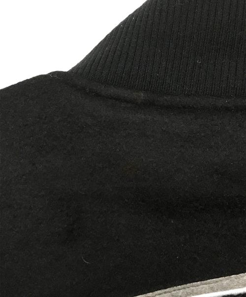 HWZN.MFG.CO.（ハウゼン）HWZN.MFG.CO. (ハウゼン) CANVAS CLOTHING STORE VARSITY JACKET ブラック×ホワイト サイズ:Lの古着・服飾アイテム