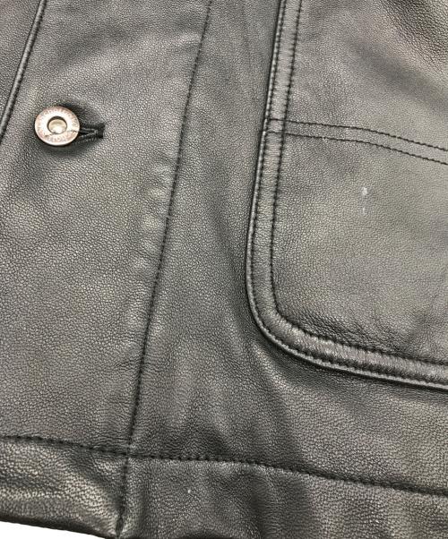 Schott（ショット）Schott (ショット) LAMB LEATHER COVERALL JACKET ブラック サイズ:Lの古着・服飾アイテム