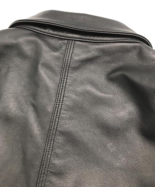 Schott（ショット）Schott (ショット) LAMB LEATHER COVERALL JACKET ブラック サイズ:Lの古着・服飾アイテム