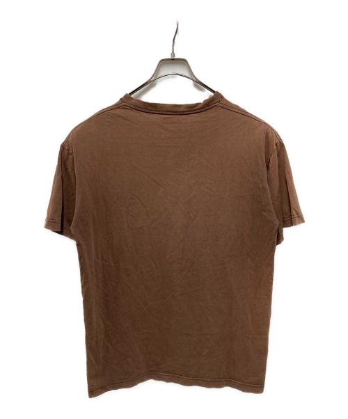 stussy（ステューシー）stussy (ステューシー) プリントTシャツ ブラウン サイズ:Mの古着・服飾アイテム