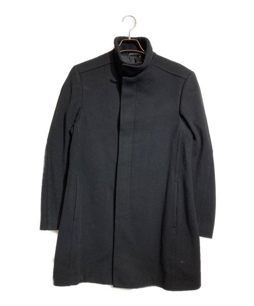GUCCI（グッチ）GUCCI (グッチ) 比翼ウールスタンドカラーコート ブラック サイズ:48の古着・服飾アイテム