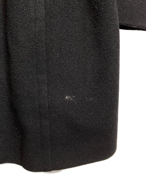 GUCCI（グッチ）GUCCI (グッチ) 比翼ウールスタンドカラーコート ブラック サイズ:48の古着・服飾アイテム