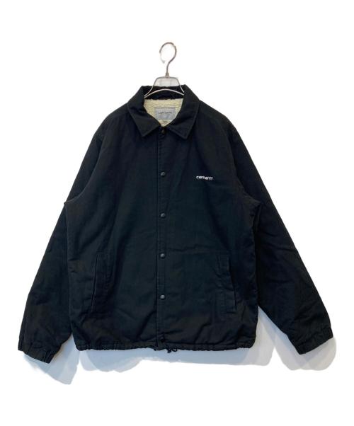 Carhartt WIP（カーハート ワークインプログレス）CARHARTT WIP (カーハート ワークインプログレス) CANVAS COACH JACKET キャンバスコーチジャケット  ブラック サイズ:Mの古着・服飾アイテム