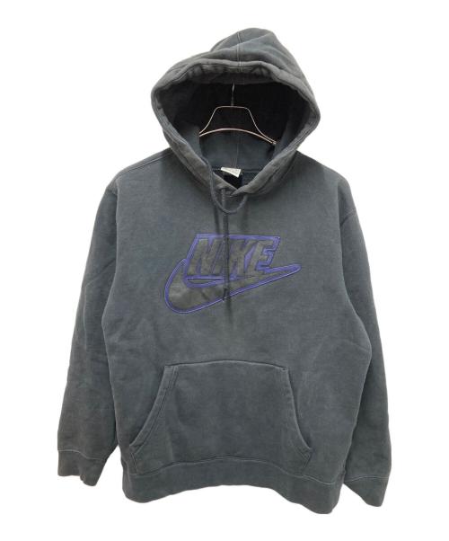 NIKE（ナイキ）NIKE (ナイキ) Supreme (シュプリーム) Leather Applique Hooded Sweatshirt ブラック サイズ:Mの古着・服飾アイテム