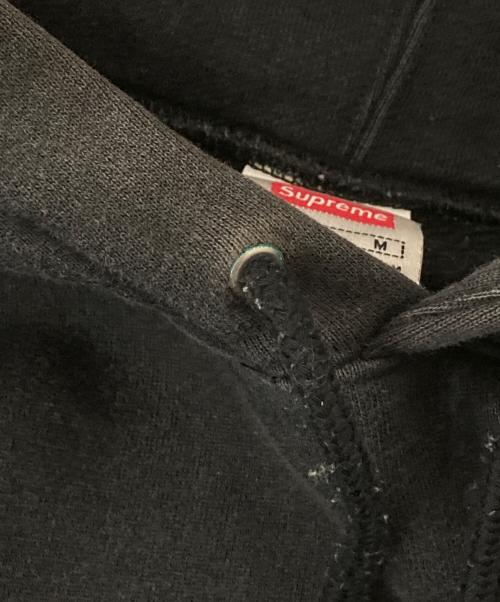 NIKE（ナイキ）NIKE (ナイキ) Supreme (シュプリーム) Leather Applique Hooded Sweatshirt ブラック サイズ:Mの古着・服飾アイテム