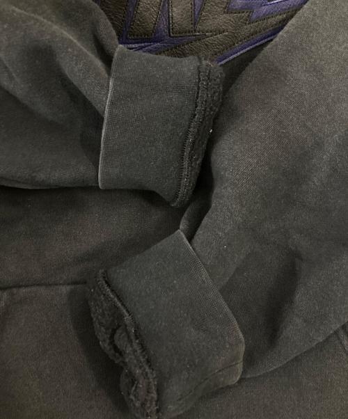NIKE（ナイキ）NIKE (ナイキ) Supreme (シュプリーム) Leather Applique Hooded Sweatshirt ブラック サイズ:Mの古着・服飾アイテム