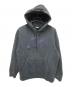 NIKE（ナイキ）の古着「Leather Applique Hooded Sweatshirt」｜ブラック