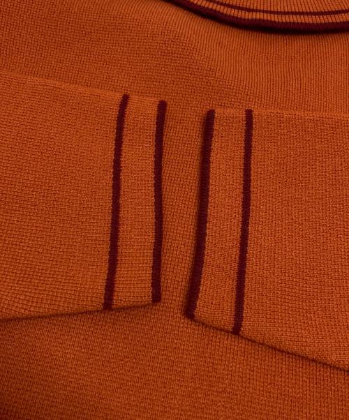 SUPREME（シュプリーム）SUPREME (シュプリーム) ZIP UP POLO SWEATER オレンジ サイズ:XLの古着・服飾アイテム