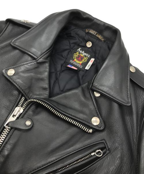 Schott（ショット）Schott (ショット) ワンスターライダースジャケット ブラック サイズ:36LONGの古着・服飾アイテム