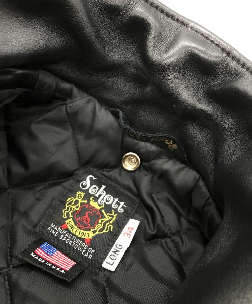 Schott（ショット）Schott (ショット) ワンスターレザーライダースジャケット ブラック サイズ:34LONGの古着・服飾アイテム
