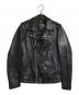 Schott（ショット）の古着「ワンスターレザーライダースジャケット」｜ブラック