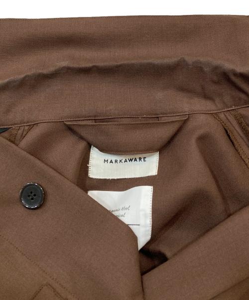 MARKAWARE（マーカウェア）MARKAWARE (マーカウェア) ユーティリティ-CPOシャツ ブラウン サイズ:2の古着・服飾アイテム