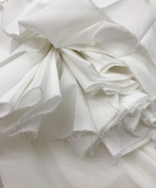 sacai（サカイ）sacai (サカイ) プリーツ切替ワンピース ホワイト サイズ:1の古着・服飾アイテム