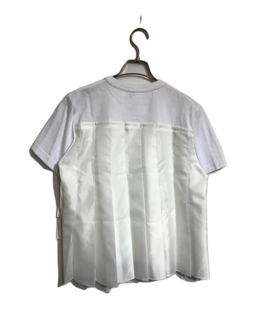 sacai（サカイ）sacai (サカイ) Nylon Twill x Cotton Jersey T-Shirt ホワイト サイズ:2の古着・服飾アイテム