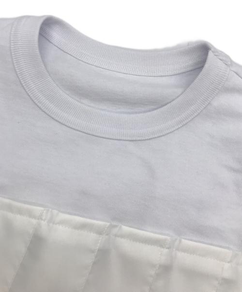 sacai（サカイ）sacai (サカイ) Nylon Twill x Cotton Jersey T-Shirt ホワイト サイズ:2の古着・服飾アイテム
