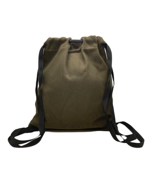 Y's for men（ワイズフォーメン）Y's for men (ワイズフォーメン) ウールフラノ巾着リュック オリーブの古着・服飾アイテム