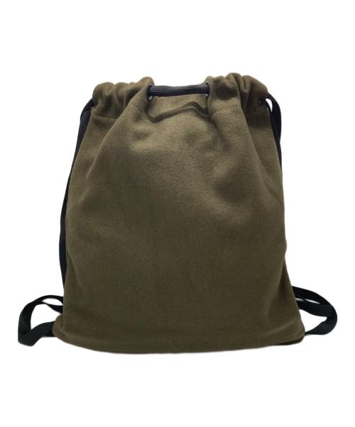 Y's for men（ワイズフォーメン）Y's for men (ワイズフォーメン) ウールフラノ巾着リュック オリーブの古着・服飾アイテム