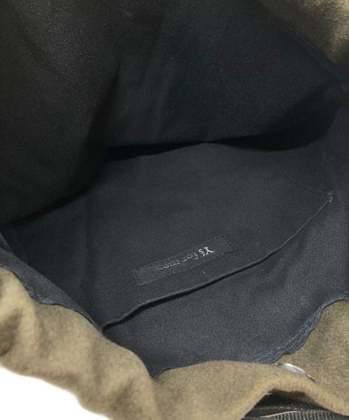 Y's for men（ワイズフォーメン）Y's for men (ワイズフォーメン) ウールフラノ巾着リュック オリーブの古着・服飾アイテム