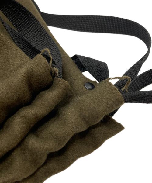 Y's for men（ワイズフォーメン）Y's for men (ワイズフォーメン) ウールフラノ巾着リュック オリーブの古着・服飾アイテム