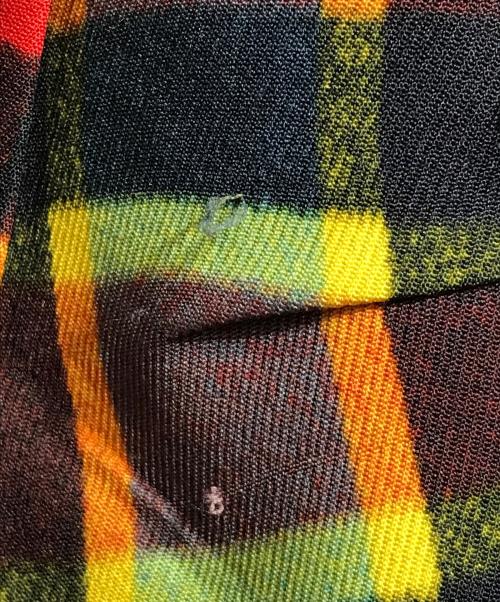 TOGA ARCHIVES（トーガアーカイブス）TOGA ARCHIVES (トーガアーカイブス) Polyester twill plaid skirt レッド サイズ:36の古着・服飾アイテム