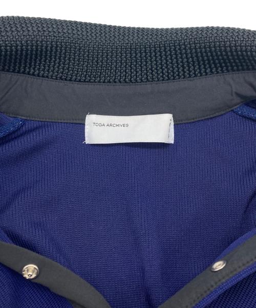 TOGA ARCHIVES（トーガアーカイブス）TOGA ARCHIVES (トーガアーカイブス) Glossy rib polo shirt パープル サイズ:36の古着・服飾アイテム
