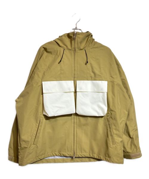 SOFTHYPHEN（ソフトハイフン）SOFTHYPHEN (ソフトハイフン) BIG POCKET NYLON SHELL PARKA ベージュ サイズ:3の古着・服飾アイテム