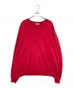 UNUSEDアンユーズド）の古着「crew neck sweat shirt」｜レッド