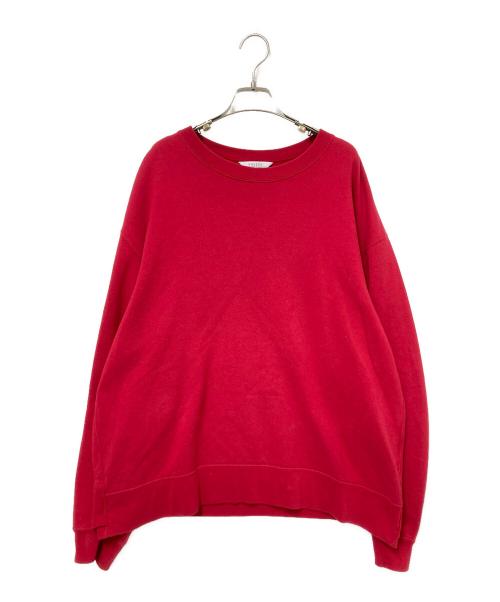 UNUSED（アンユーズド）UNUSED (アンユーズド) crew neck sweat shirt レッド サイズ:3の古着・服飾アイテム