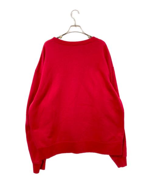 UNUSED（アンユーズド）UNUSED (アンユーズド) crew neck sweat shirt レッド サイズ:3の古着・服飾アイテム